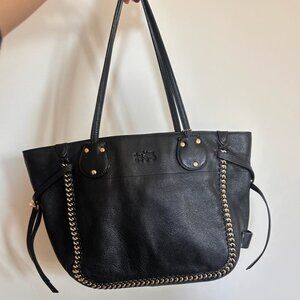 Coach Tatum: limited edition large black shoulder tote bag